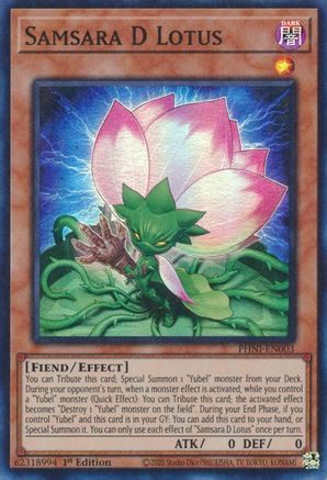 Samsara D Lotus (PHNI-EN003) - Phantom Nightmare 1st Edition Phantom Nightmare Yugioh Single  Squirtle Squad Card Shop.