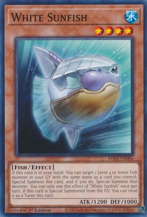 White Sunfish (PHNI-EN006) - Phantom Nightmare 1st Edition Phantom Nightmare Yugioh Single  Squirtle Squad Card Shop.
