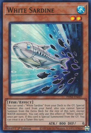 White Sardine (PHNI-EN007) - Phantom Nightmare 1st Edition Phantom Nightmare Yugioh Single  Squirtle Squad Card Shop.