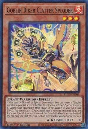 Goblin Biker Clatter Sploder (PHNI-EN009) - Phantom Nightmare 1st Edition Phantom Nightmare Yugioh Single  Squirtle Squad Card Shop.