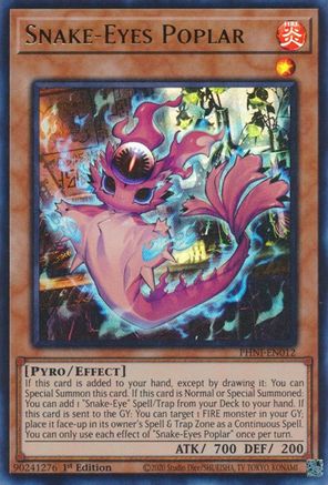 Snake-Eyes Poplar (PHNI-EN012) - Phantom Nightmare 1st Edition Phantom Nightmare Yugioh Single  Squirtle Squad Card Shop.