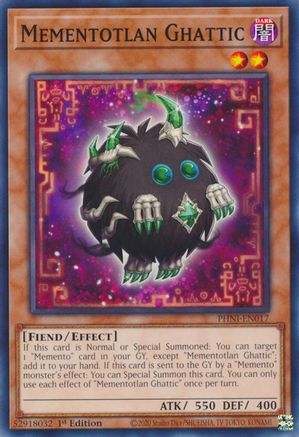 Mementotlan Ghattic (PHNI-EN017) - Phantom Nightmare 1st Edition Phantom Nightmare Yugioh Single  Squirtle Squad Card Shop.