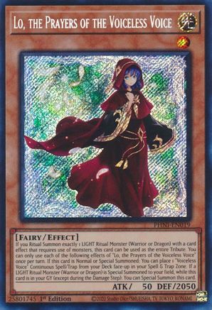 Lo, the Prayers of the Voiceless Voice (PHNI-EN019) - Phantom Nightmare 1st Edition Phantom Nightmare Yugioh Single  Squirtle Squad Card Shop.