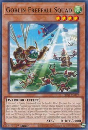 Goblin Freefall Squad (PHNI-EN029) - Phantom Nightmare 1st Edition Phantom Nightmare Yugioh Single  Squirtle Squad Card Shop.