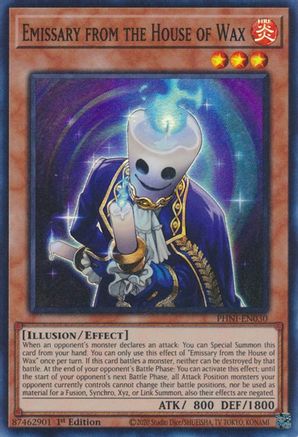 Emissary from the House of Wax (PHNI-EN030) - Phantom Nightmare 1st Edition Phantom Nightmare Yugioh Single  Squirtle Squad Card Shop.