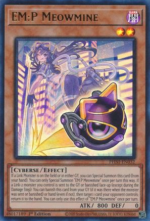 EM:P Meowmine (PHNI-EN032) - Phantom Nightmare 1st Edition Phantom Nightmare Yugioh Single  Squirtle Squad Card Shop.