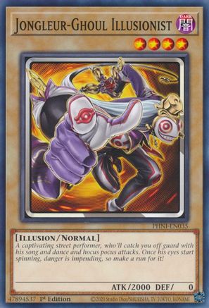 Jongleur-Ghoul Illusionist (PHNI-EN035) - Phantom Nightmare 1st Edition Phantom Nightmare Yugioh Single  Squirtle Squad Card Shop.