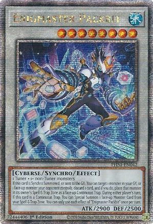 Enigmaster Packbit (Quarter Century Secret Rare) (PHNI-EN042) - Phantom Nightmare 1st Edition Phantom Nightmare Yugioh Single  Squirtle Squad Card Shop.