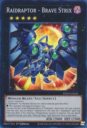 Raidraptor - Brave Strix (PHNI-EN046) - Phantom Nightmare 1st Edition Phantom Nightmare Yugioh Single  Squirtle Squad Card Shop.