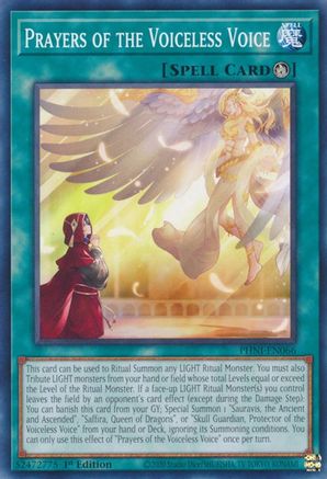 Prayers of the Voiceless Voice (PHNI-EN066) - Phantom Nightmare 1st Edition Phantom Nightmare Yugioh Single  Squirtle Squad Card Shop.