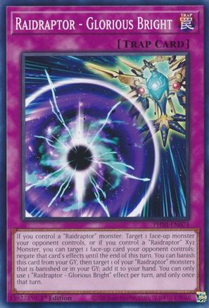 Raidraptor - Glorious Bright (PHNI-EN074) - Phantom Nightmare 1st Edition Phantom Nightmare Yugioh Single  Squirtle Squad Card Shop.