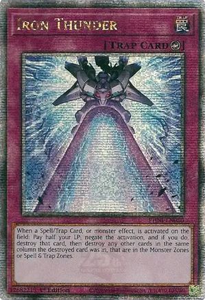 Iron Thunder (Quarter Century Secret Rare) (PHNI-EN080) - Phantom Nightmare 1st Edition Phantom Nightmare Yugioh Single  Squirtle Squad Card Shop.
