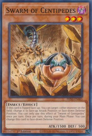 Swarm of Centipedes (PHNI-EN085) - Phantom Nightmare 1st Edition Phantom Nightmare Yugioh Single  Squirtle Squad Card Shop.