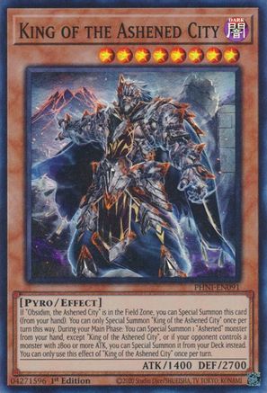 King of the Ashened City (PHNI-EN091) - Phantom Nightmare 1st Edition Phantom Nightmare Yugioh Single  Squirtle Squad Card Shop.