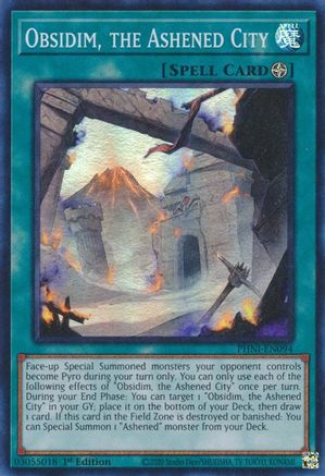 Obsidim, the Ashened City (PHNI-EN094) - Phantom Nightmare 1st Edition Phantom Nightmare Yugioh Single  Squirtle Squad Card Shop.
