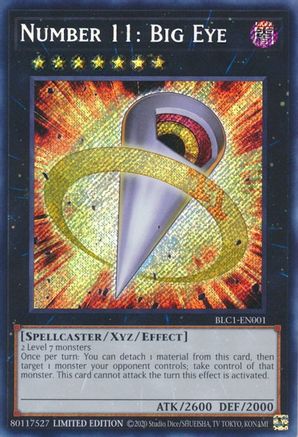 Number 11: Big Eye (BLC1-EN001) - Battles of Legend: Chapter 1 Limited Battles of Legend: Chapter 1 Yugioh Single  Squirtle Squad Card Shop.