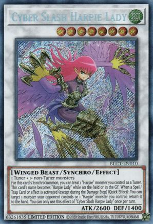 Cyber Slash Harpie Lady (BLC1-EN010) - Battles of Legend: Chapter 1 Limited Battles of Legend: Chapter 1 Yugioh Single  Squirtle Squad Card Shop.