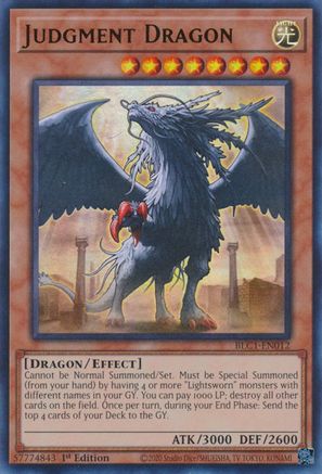 Judgment Dragon (BLC1-EN012) - Battles of Legend: Chapter 1 1st Edition Battles of Legend: Chapter 1 Yugioh Single  Squirtle Squad Card Shop.