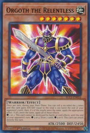 Orgoth the Relentless (BLC1-EN016) - Battles of Legend: Chapter 1 1st Edition Battles of Legend: Chapter 1 Yugioh Single  Squirtle Squad Card Shop.