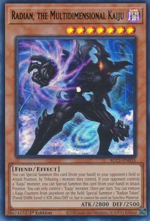 Radian, the Multidimensional Kaiju (BLC1-EN035) - Battles of Legend: Chapter 1 1st Edition Battles of Legend: Chapter 1 Yugioh Single  Squirtle Squad Card Shop.