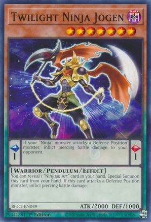 Twilight Ninja Jogen (BLC1-EN049) - Battles of Legend: Chapter 1 1st Edition Battles of Legend: Chapter 1 Yugioh Single  Squirtle Squad Card Shop.