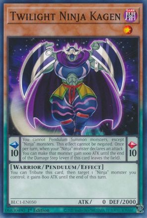 Twilight Ninja Kagen (BLC1-EN050) - Battles of Legend: Chapter 1 1st Edition Battles of Legend: Chapter 1 Yugioh Single  Squirtle Squad Card Shop.