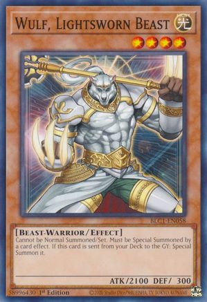 Wulf, Lightsworn Beast (BLC1-EN058) - Battles of Legend: Chapter 1 1st Edition Battles of Legend: Chapter 1 Yugioh Single  Squirtle Squad Card Shop.