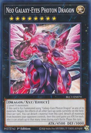 Neo Galaxy-Eyes Photon Dragon (BLC1-EN070) - Battles of Legend: Chapter 1 1st Edition Battles of Legend: Chapter 1 Yugioh Single  Squirtle Squad Card Shop.