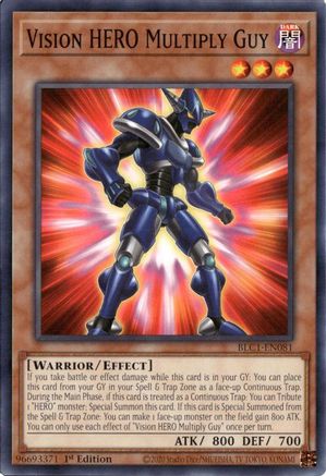 Vision HERO Multiply Guy (BLC1-EN081) - Battles of Legend: Chapter 1 1st Edition Battles of Legend: Chapter 1 Yugioh Single  Squirtle Squad Card Shop.