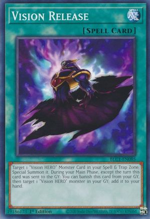Vision Release (BLC1-EN085) - Battles of Legend: Chapter 1 1st Edition Battles of Legend: Chapter 1 Yugioh Single  Squirtle Squad Card Shop.