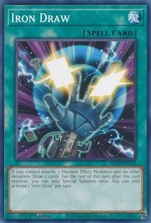 Iron Draw (BLC1-EN111) - Battles of Legend: Chapter 1 1st Edition Battles of Legend: Chapter 1 Yugioh Single  Squirtle Squad Card Shop.