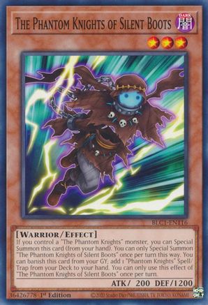 The Phantom Knights of Silent Boots (BLC1-EN116) - Battles of Legend: Chapter 1 1st Edition Battles of Legend: Chapter 1 Yugioh Single  Squirtle Squad Card Shop.