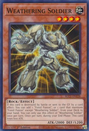 Weathering Soldier (BLC1-EN128) - Battles of Legend: Chapter 1 1st Edition Battles of Legend: Chapter 1 Yugioh Single  Squirtle Squad Card Shop.