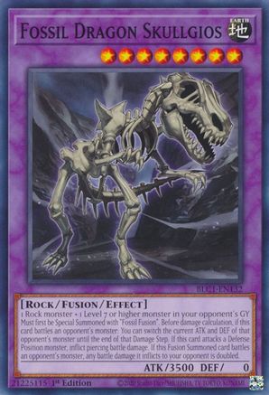 Fossil Dragon Skullgios (BLC1-EN132) - Battles of Legend: Chapter 1 1st Edition Battles of Legend: Chapter 1 Yugioh Single  Squirtle Squad Card Shop.