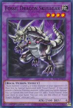 Fossil Dragon Skullgar (BLC1-EN133) - Battles of Legend: Chapter 1 1st Edition Battles of Legend: Chapter 1 Yugioh Single  Squirtle Squad Card Shop.