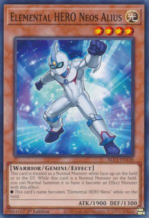 Elemental HERO Neos Alius (BLC1-EN138) - Battles of Legend: Chapter 1 1st Edition Battles of Legend: Chapter 1 Yugioh Single  Squirtle Squad Card Shop.
