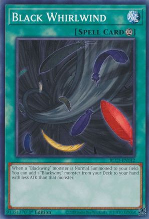 Black Whirlwind (BLC1-EN142) - Battles of Legend: Chapter 1 1st Edition Battles of Legend: Chapter 1 Yugioh Single  Squirtle Squad Card Shop.