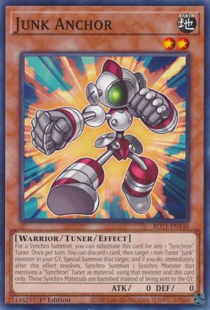 Junk Anchor (BLC1-EN146) - Battles of Legend: Chapter 1 1st Edition Battles of Legend: Chapter 1 Yugioh Single  Squirtle Squad Card Shop.