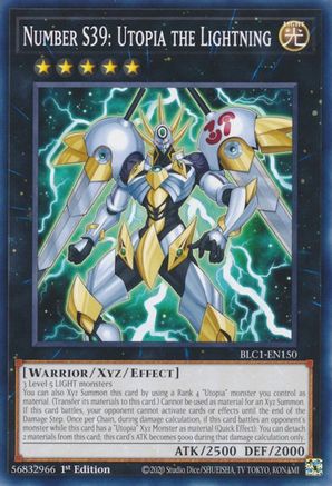 Number S39: Utopia the Lightning (BLC1-EN150) - Battles of Legend: Chapter 1 1st Edition Battles of Legend: Chapter 1 Yugioh Single  Squirtle Squad Card Shop.