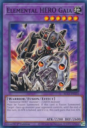 Elemental HERO Gaia (BLC1-EN154) - Battles of Legend: Chapter 1 1st Edition Battles of Legend: Chapter 1 Yugioh Single  Squirtle Squad Card Shop.