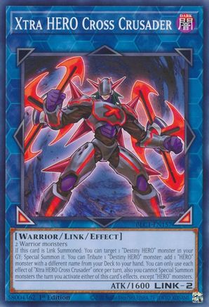 Xtra HERO Cross Crusader (BLC1-EN157) - Battles of Legend: Chapter 1 1st Edition Battles of Legend: Chapter 1 Yugioh Single  Squirtle Squad Card Shop.