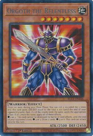 Orgoth the Relentless (Silver) (BLC1-EN016) - Battles of Legend: Chapter 1 1st Edition Battles of Legend: Chapter 1 Yugioh Single  Squirtle Squad Card Shop.