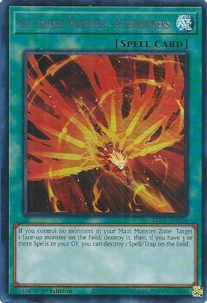 Sky Striker Maneuver - Afterburners! (Silver) (BLC1-EN024) - Battles of Legend: Chapter 1 1st Edition Battles of Legend: Chapter 1 Yugioh Single  Squirtle Squad Card Shop.