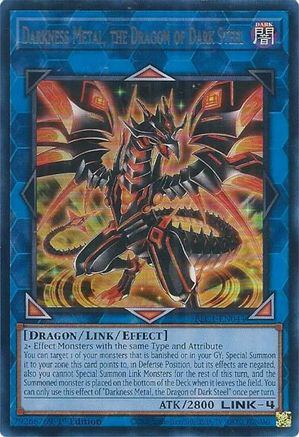 Darkness Metal, the Dragon of Dark Steel (Silver) (BLC1-EN044) - Battles of Legend: Chapter 1 1st Edition Battles of Legend: Chapter 1 Yugioh Single  Squirtle Squad Card Shop.