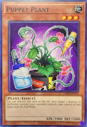 Puppet Plant (OP24-EN016) - OTS Tournament Pack 24 Unlimited OTS Tournament Pack 24 Yugioh Single  Squirtle Squad Card Shop.