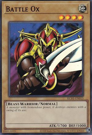 Battle Ox (KC01-EN015) - 25th Anniversary Ultimate Kaiba Set Unlimited 25th Anniversary Ultimate Kaiba Set Yugioh Single  Squirtle Squad Card Shop.