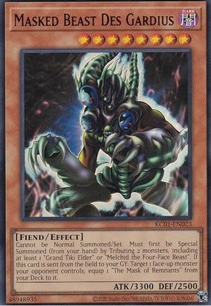 Masked Beast Des Gardius (KC01-EN023) - 25th Anniversary Ultimate Kaiba Set Unlimited 25th Anniversary Ultimate Kaiba Set Yugioh Single  Squirtle Squad Card Shop.