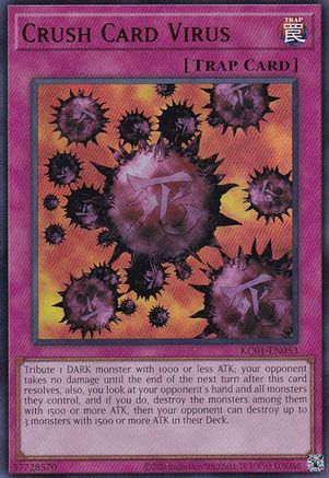 Crush Card Virus (KC01-EN053) - 25th Anniversary Ultimate Kaiba Set Unlimited 25th Anniversary Ultimate Kaiba Set Yugioh Single  Squirtle Squad Card Shop.
