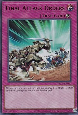 Final Attack Orders (KC01-EN060) - 25th Anniversary Ultimate Kaiba Set Unlimited 25th Anniversary Ultimate Kaiba Set Yugioh Single  Squirtle Squad Card Shop.