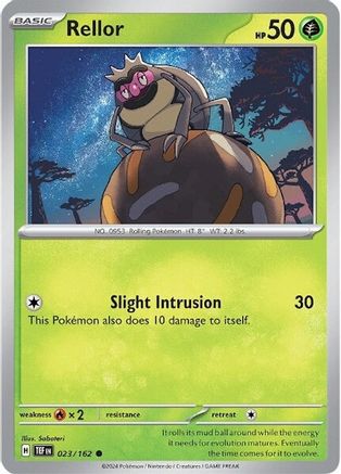 Rellor 023  SV05 Temporal Forces - Common SV05: Temporal Forces Pokemon Single  Squirtle Squad Card Shop.